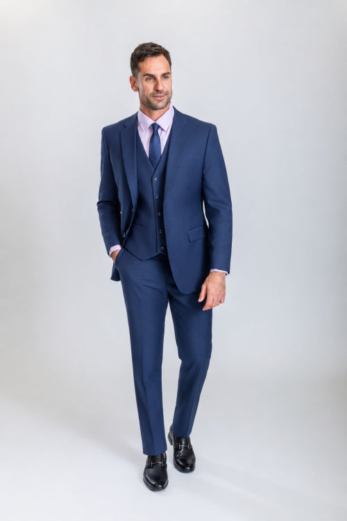 Caravelli 3pc Regular Fit Suit (Midnight Blue)