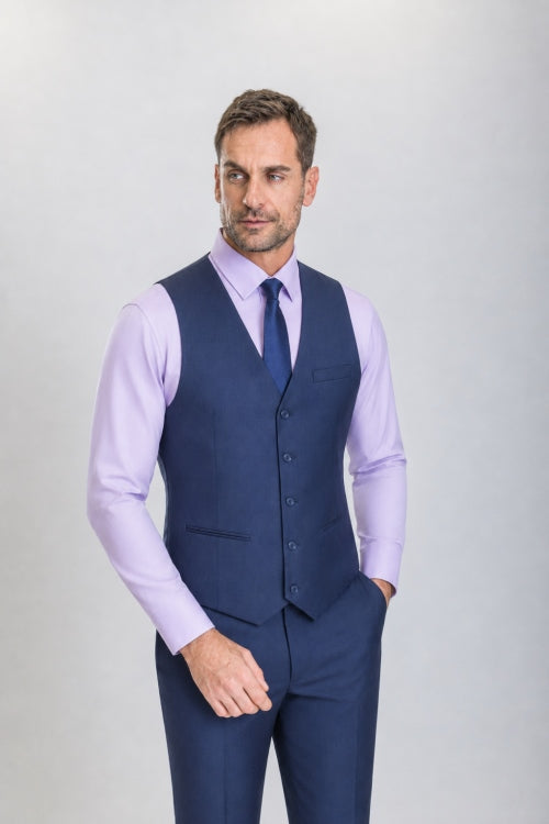 Caravelli 3pc Regular Fit Suit (Midnight Blue)