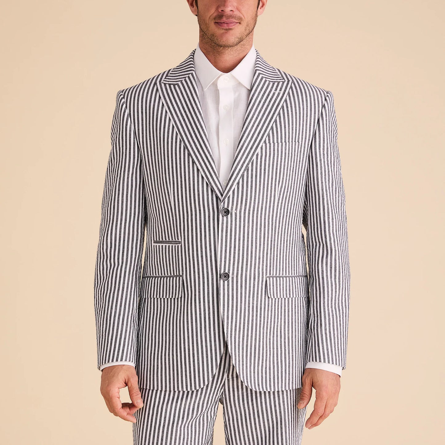 Inserch Seersucker Stripe Blazer