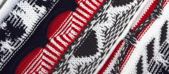 Inserch 3D Intarsia Full Zip Sweater