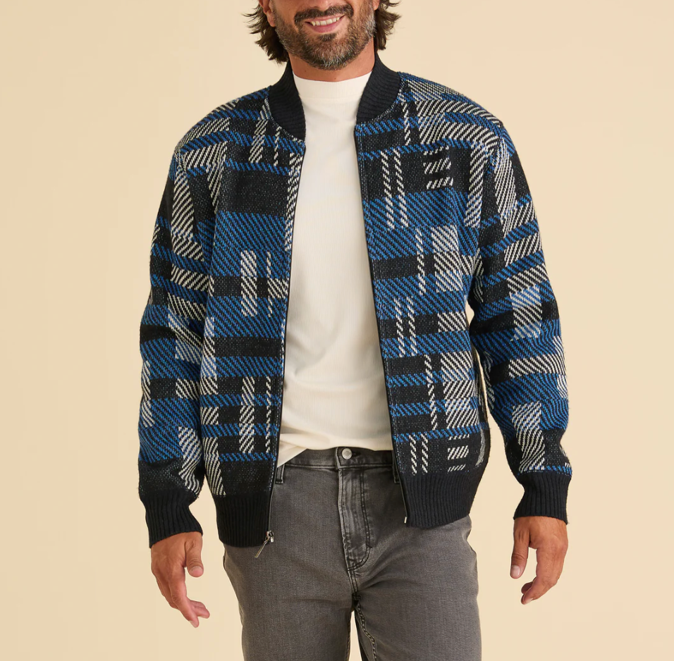 Inserch Geometric Baseball Jacket