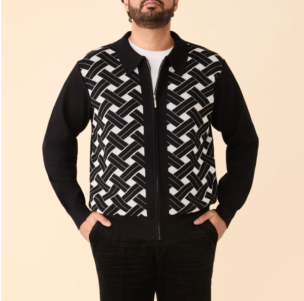 Inserch Geometric Full Zip