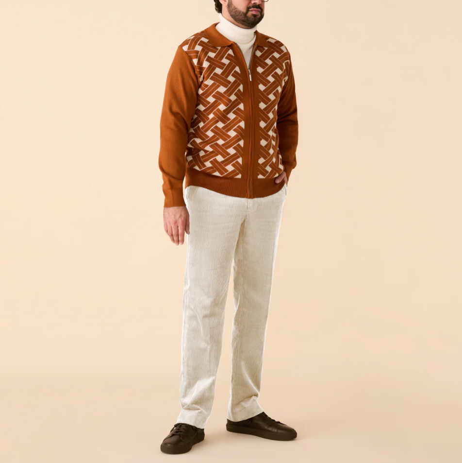 Inserch Geometric Full Zip