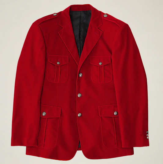 Inserch Velvet Military Blazer