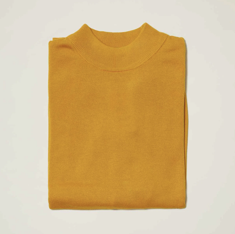 Inserch Mock Neck Sweater (Mustard)
