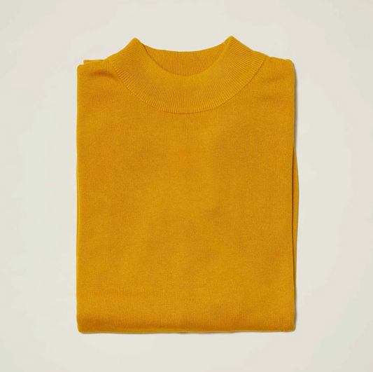 Inserch Mock Neck Sweater (Mustard)