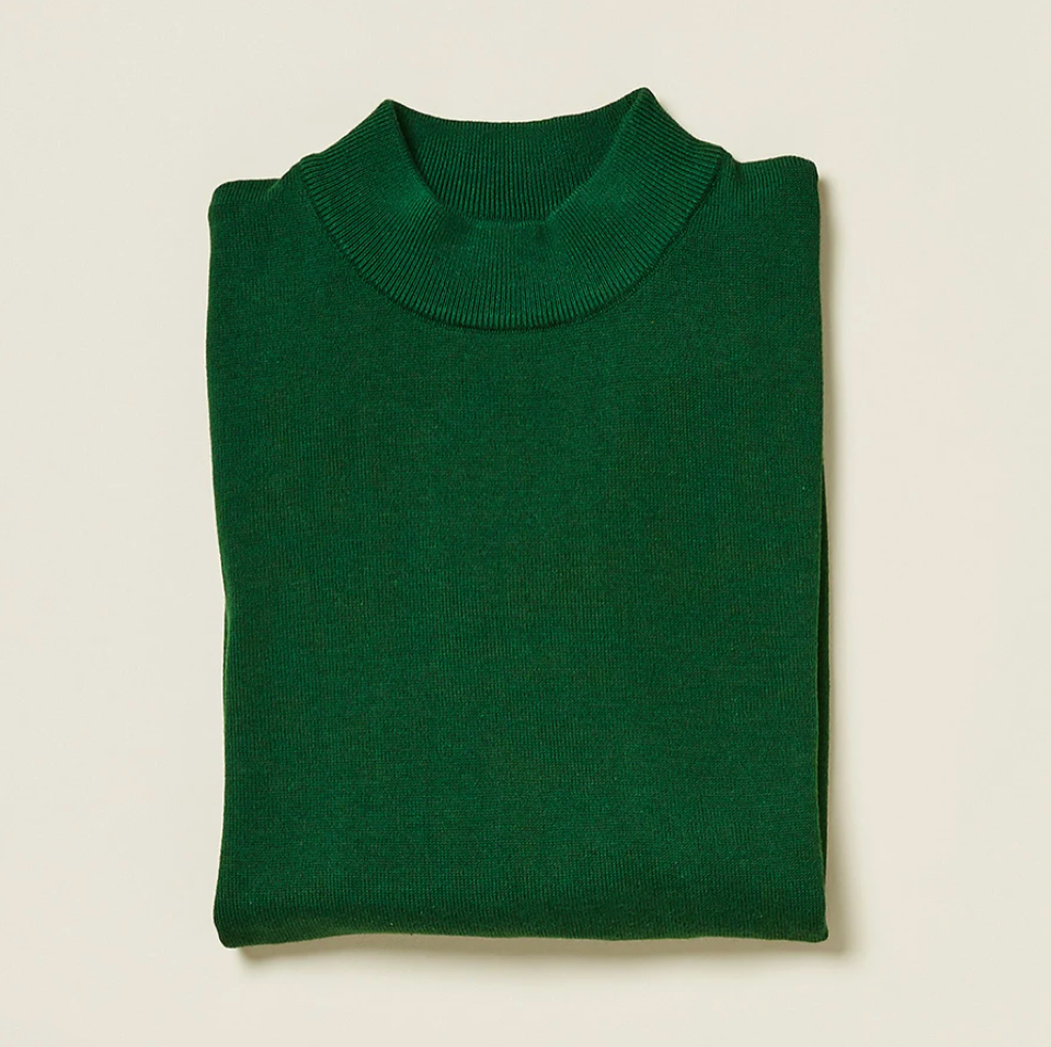 Inserch Mock Neck Sweater (Green Sapphire)