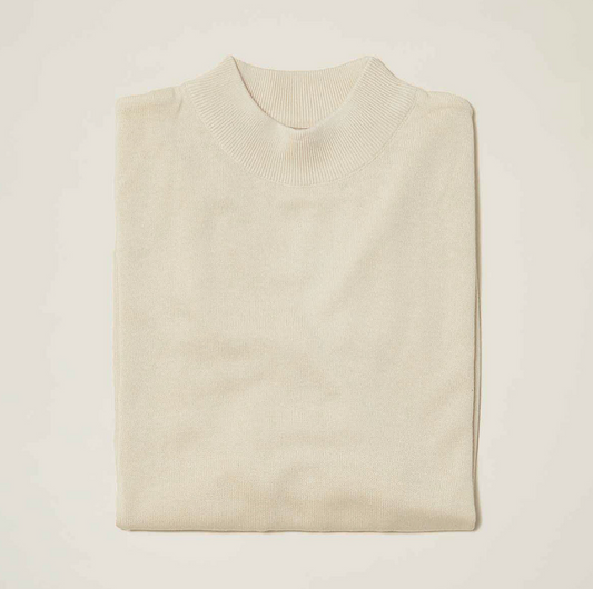 Inserch Mock Neck Sweater (Off White)