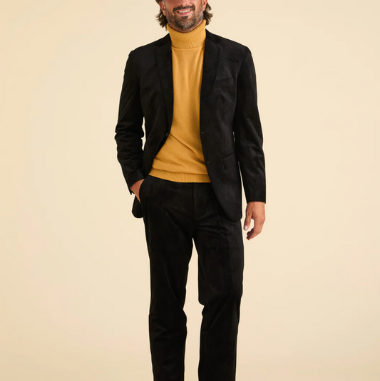 Inserch Velvet Diagonal Pattern Pant