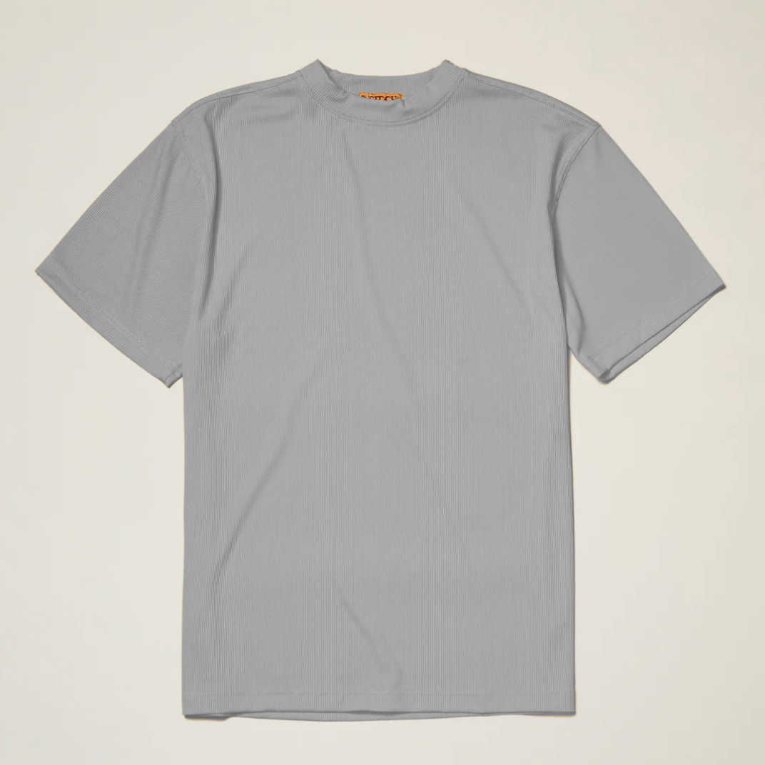 Inserch Rib Crew Neck T-Shirt (Lt.Grey)
