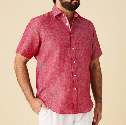 Inserch Short Sleeve Linen Shirt