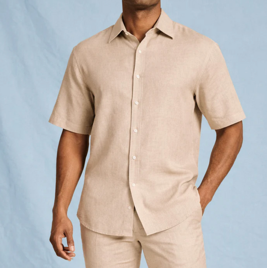 Inserch Short Sleeve Linen Shirt