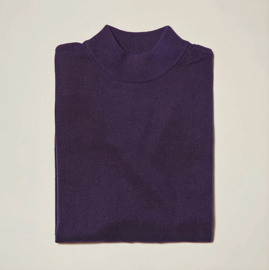 Inserch Mock Neck Sweater (Purple)