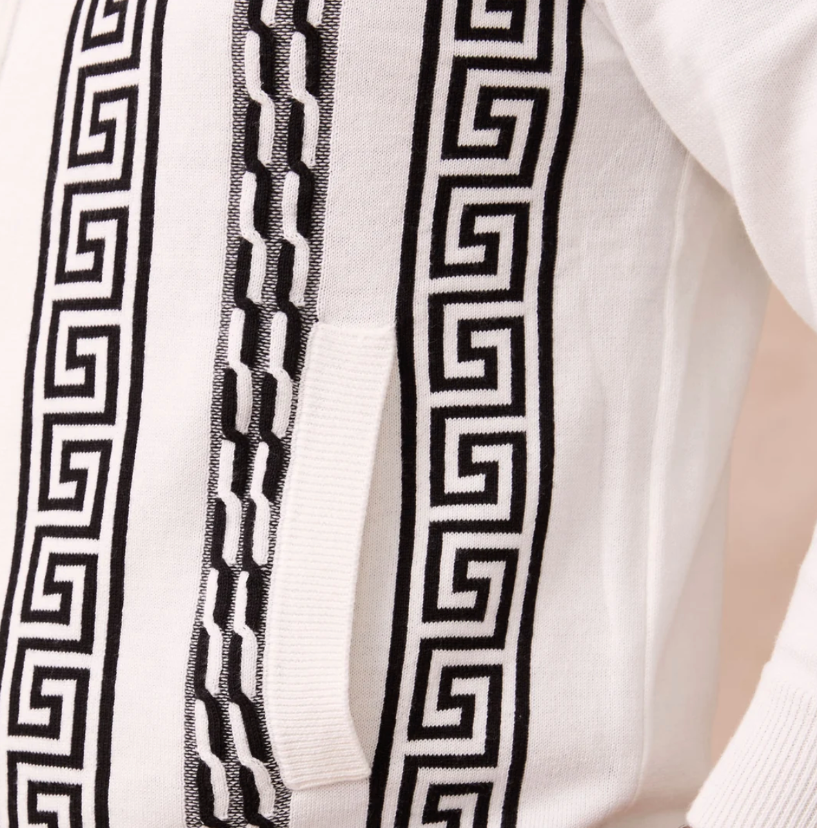 Inserch Grecian Cable Full Zip Sweater
