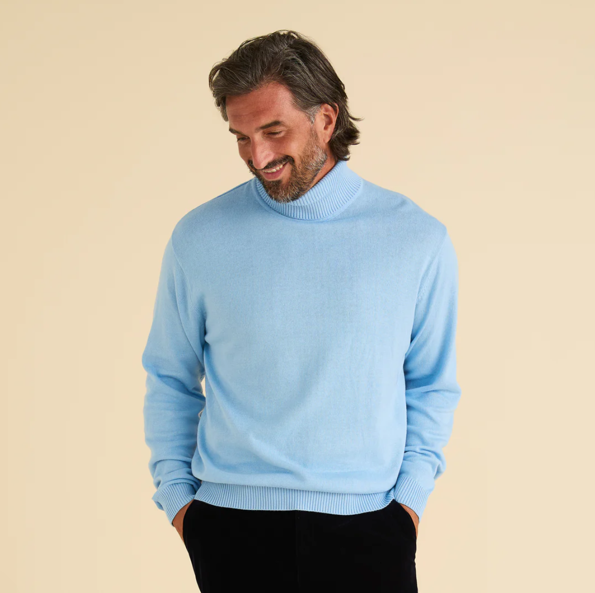 Inserch Turtleneck Sweater (Blue Mist)
