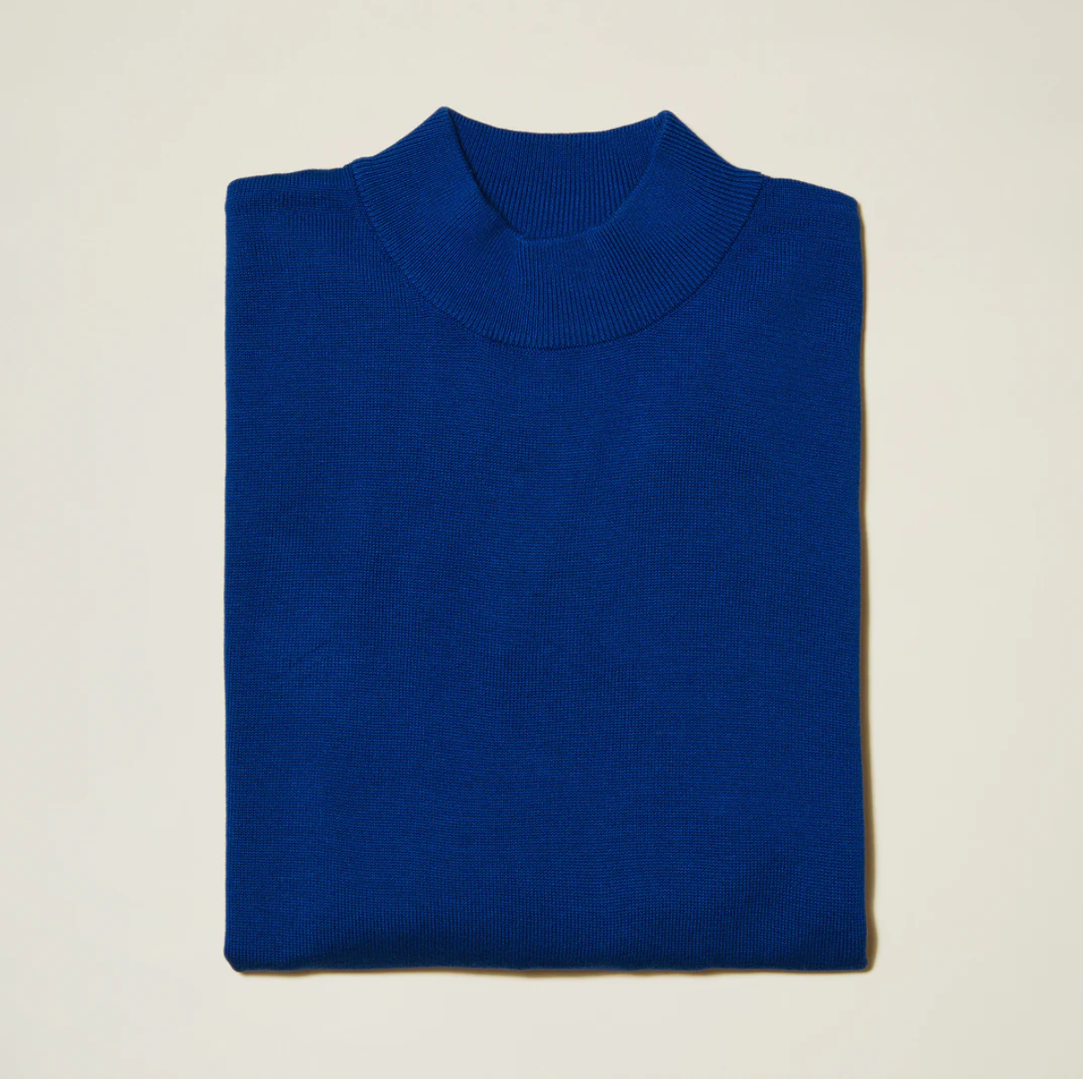 Inserch Mock Neck Sweater (River Blue)