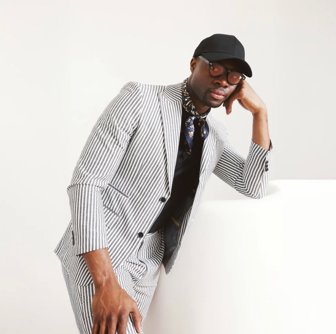 Inserch Seersucker Stripe Blazer