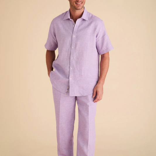 Inserch Short Sleeve Linen Shirt