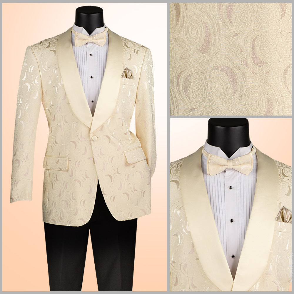 Vinci Regular Fit Prom Jacket w/Matching Bow Tie