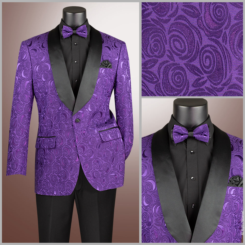 Vinci Regular Fit Prom Jacket w/Matching Bow Tie
