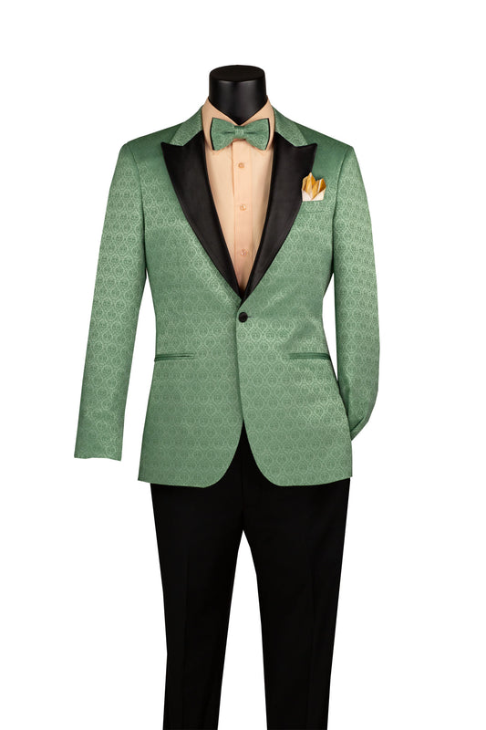 Vinci Slim Fit Fashion Jacket w/Matching Bow Tie
