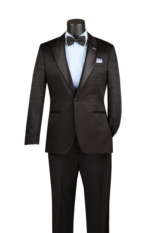 Vinci Slim Fit Fashion Jacket w/Matching Bow Tie