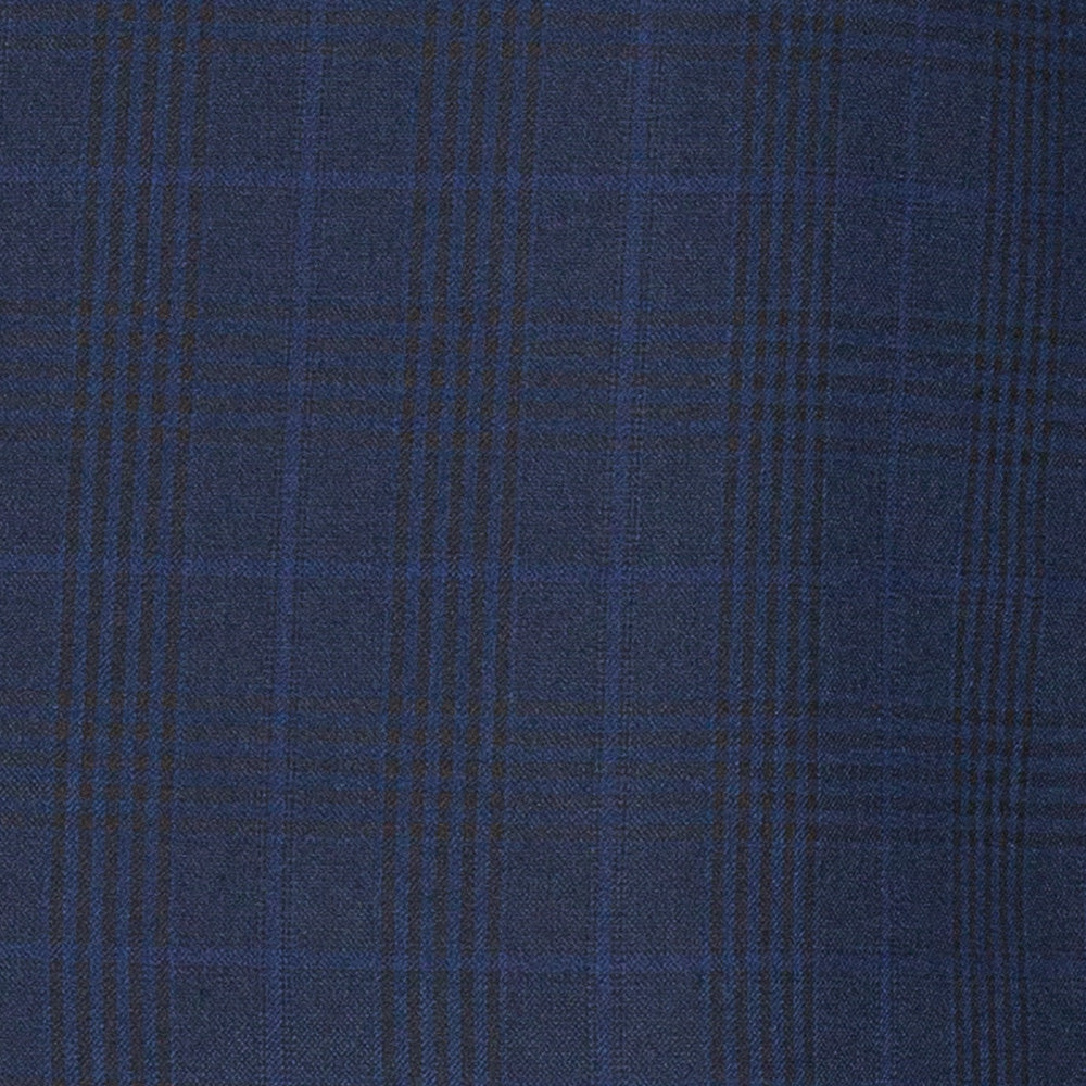 Vinci Classic Fit Executive Double Breasted Suit (Navy)