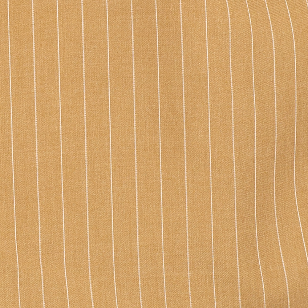 Vinci Classic Fit Executive Double Breasted Suit Gangster Stripe (Camel)