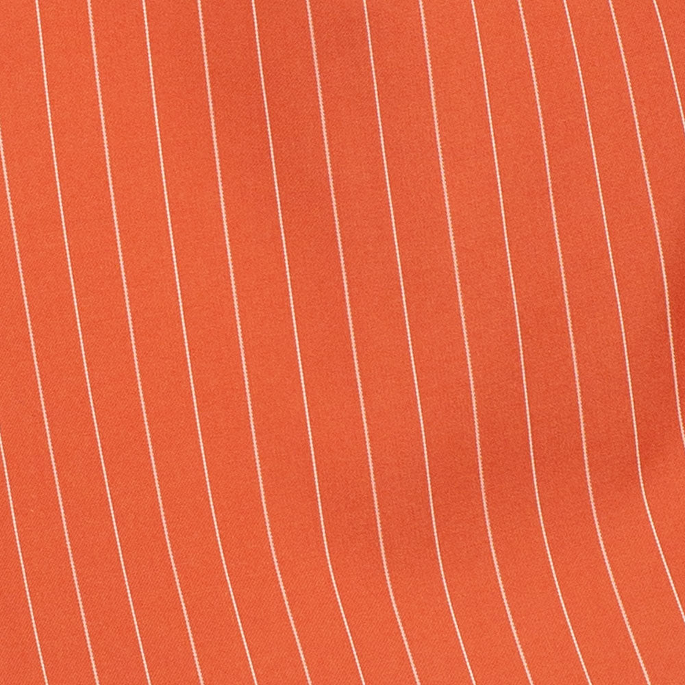 Vinci Classic Fit Executive Double Breasted Suit Gangster Stripe w/Adjustable Waistband (Canyon Clay)