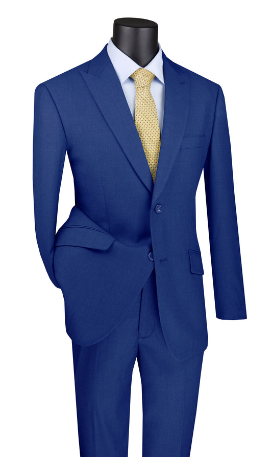 Vinci 2pc Modern Fit Suit (Blue)
