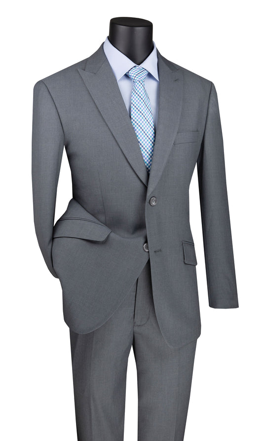 Vinci 2pc Modern Fit Suit (Medium Gray)