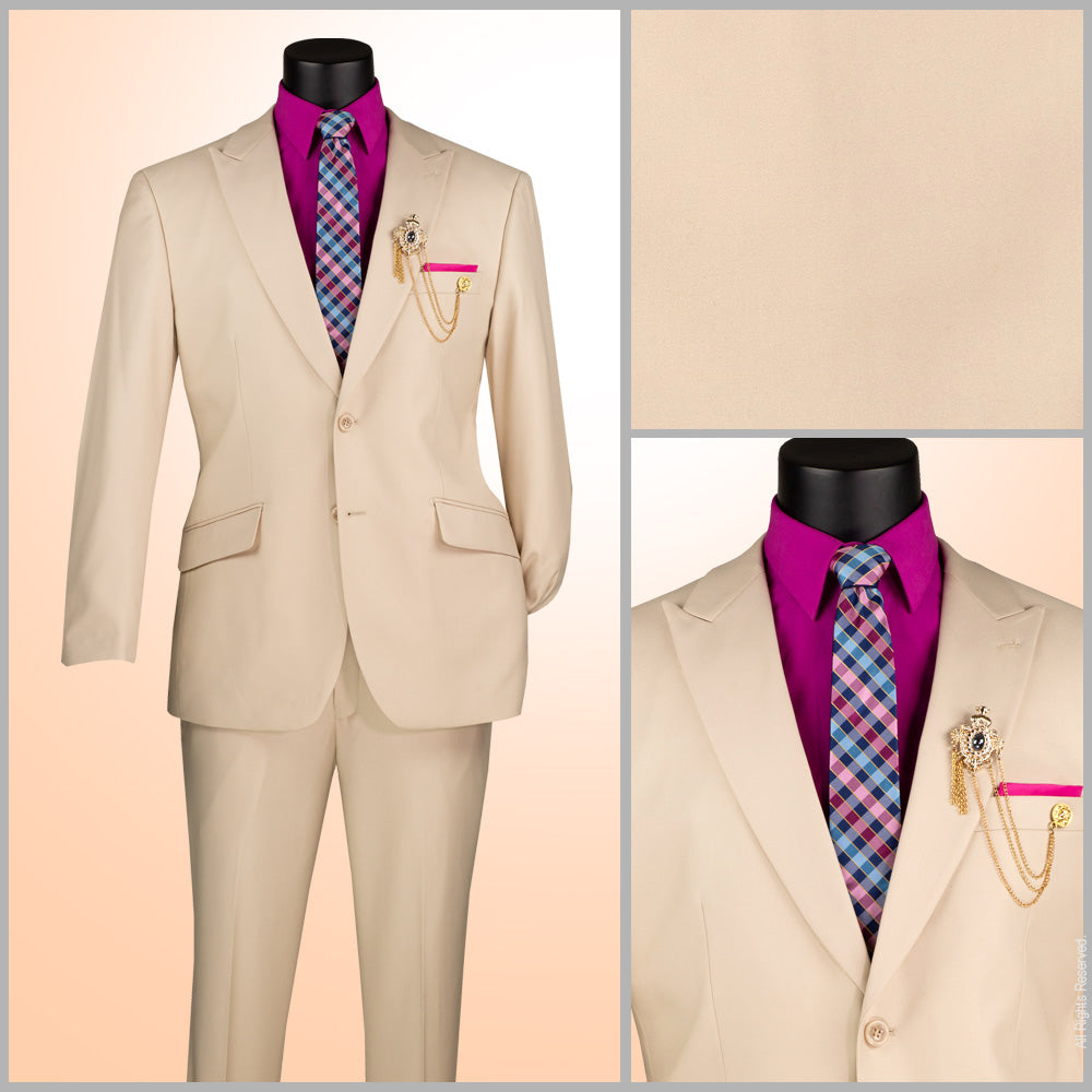 Vinci 2pc Modern Fit Suit (Sand)