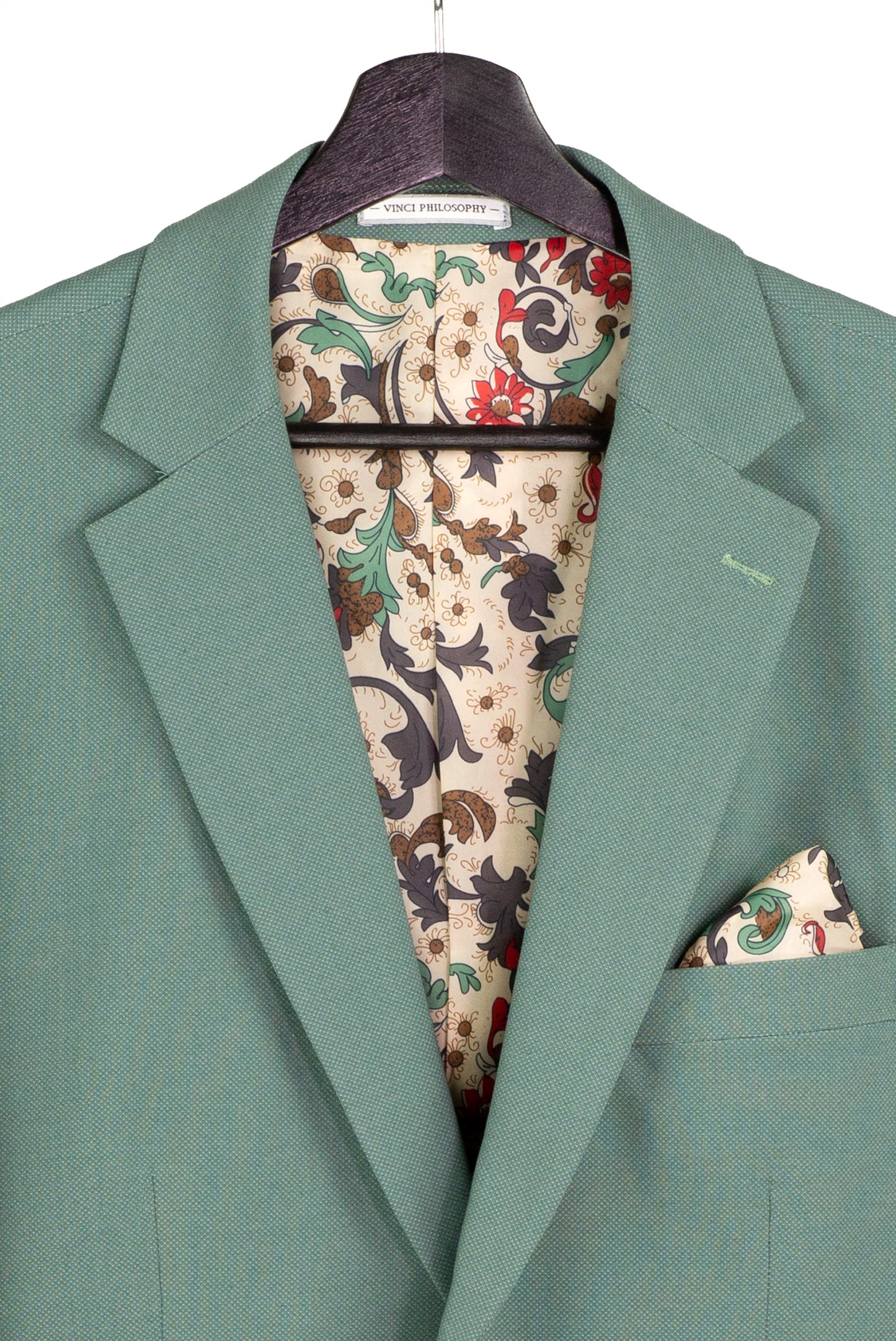 Vinci 3pc Super Stretch Fabric w/Adjustable Waistband Suit (Sage)