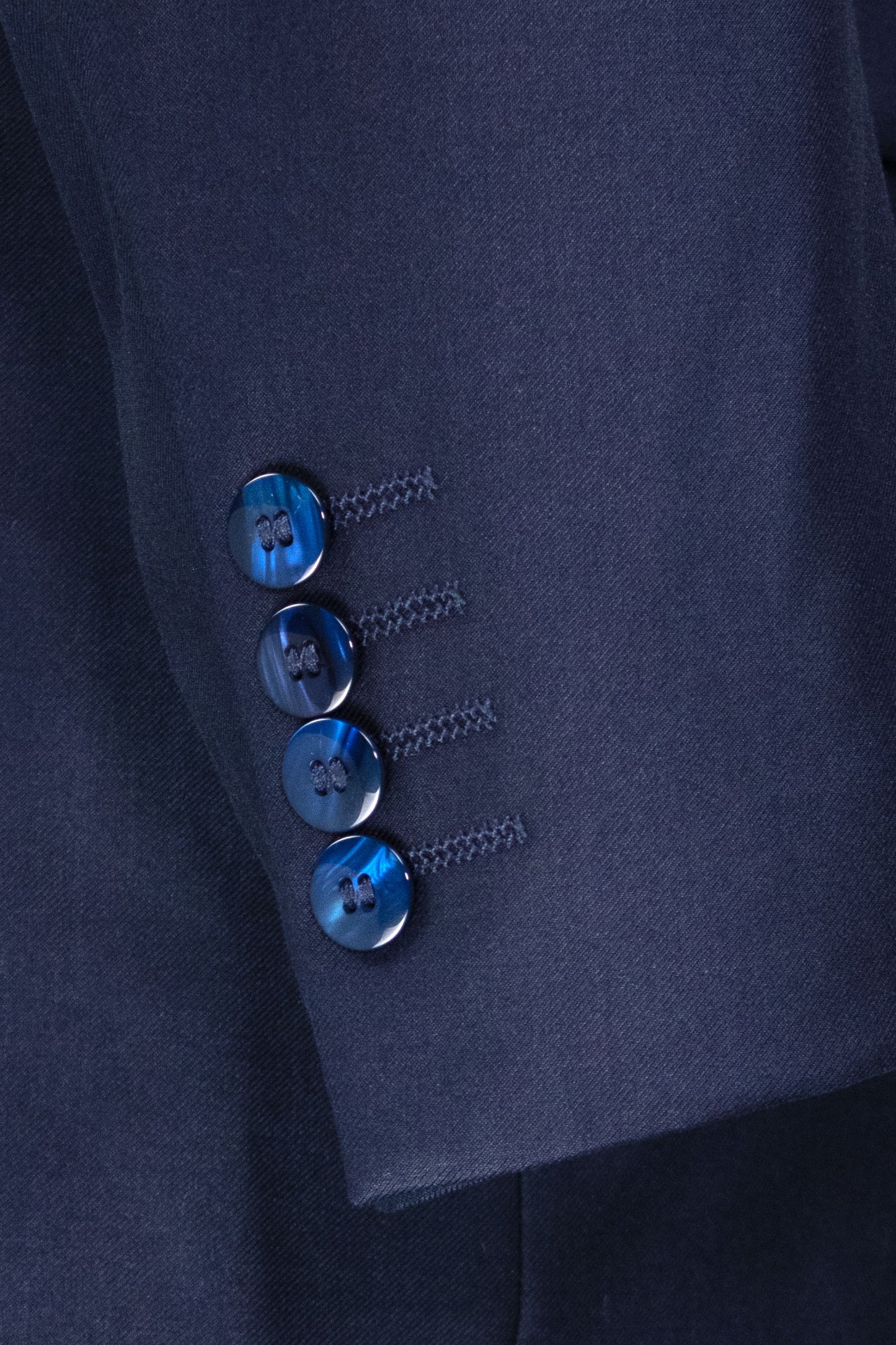 Vinci 3pc Modern Fit w/Lapel Vest & Adjustable Waistband Suit (Navy)