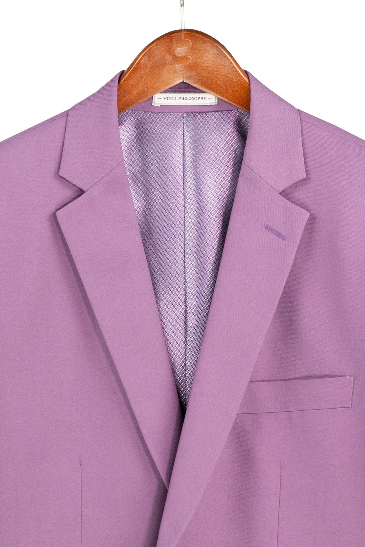 Vinci 3pc Slim Fit Single Breasted 2 button Suit (Violet)