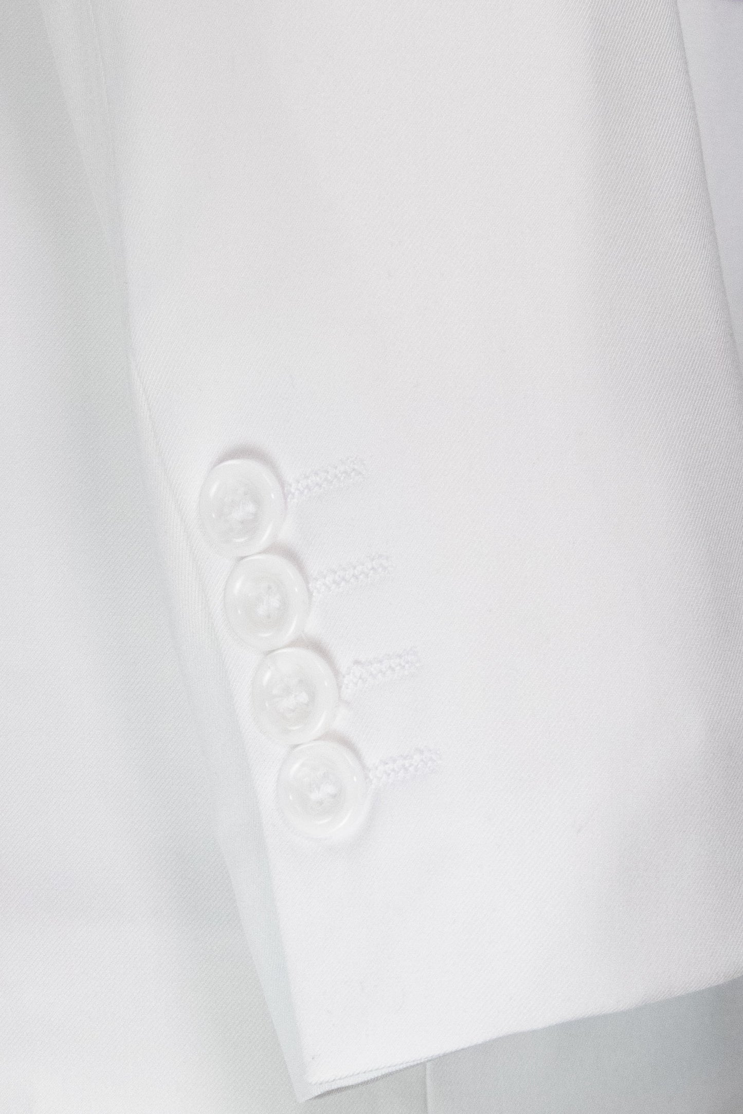 Vinci 3pc Slim Fit Single Breasted 2 button Suit (White)