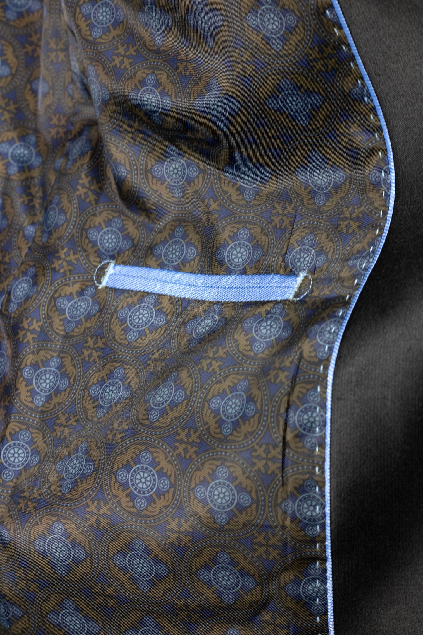 Vinci Double Breasted Regular Fit Tuxedo w/Matching Bow tie & Adjustable Waistband (Brown)